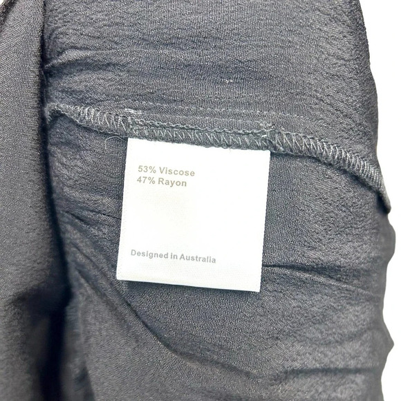 SUBOO Valley Frill‎ Cold-Shoulder Coverup Dress in Black Size US 4 - Picture 10 of 11